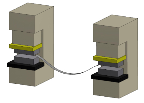 複数のプレス機を連携したフープ生産